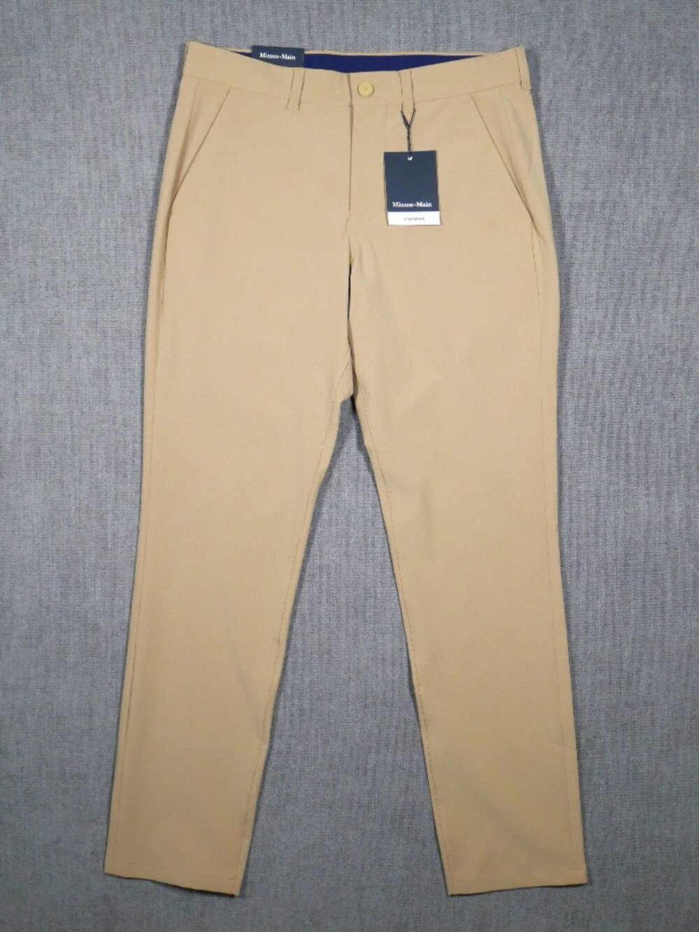 NWT Mizzen Main Helmsman Performance Chino Pants Khaki Mens Size 31x30 Slim NEW